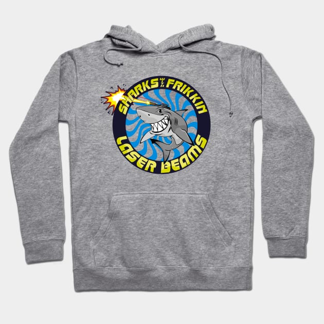 Shark with frikkin laser beams Hoodie by BOEC Gear